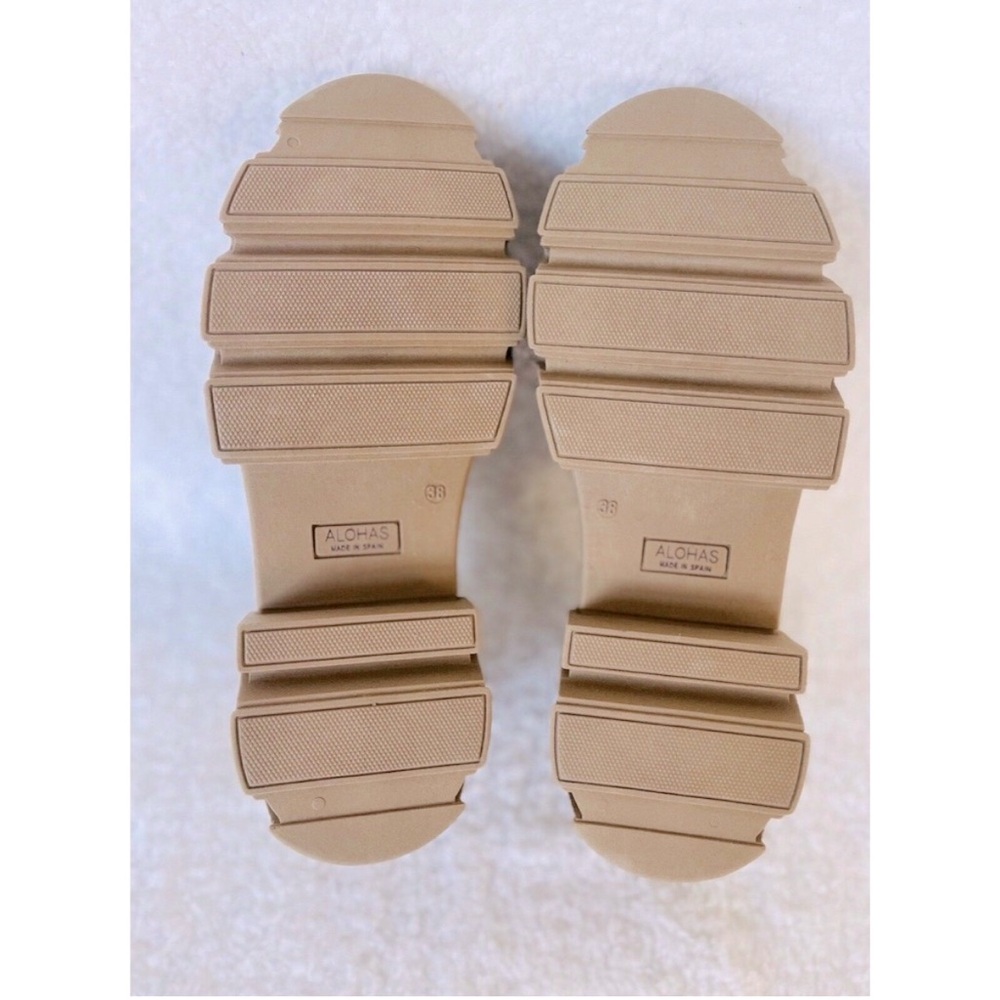 Alohas Platform Loafer Trailblazer Crystal Stone Beige EU 38 / US size 7.5 - Picture 13 of 15
